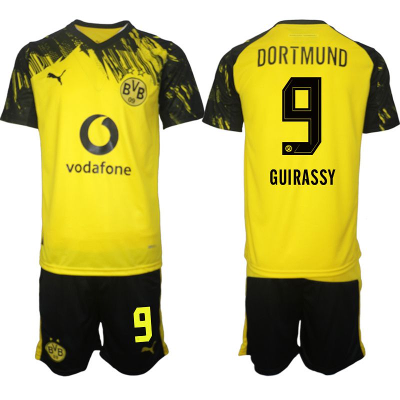 Men 2025-2026 Club Borussia Dortmund home Yellow #9 Soccer Jersey1